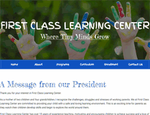 Tablet Screenshot of firstclasslearningcenter.com
